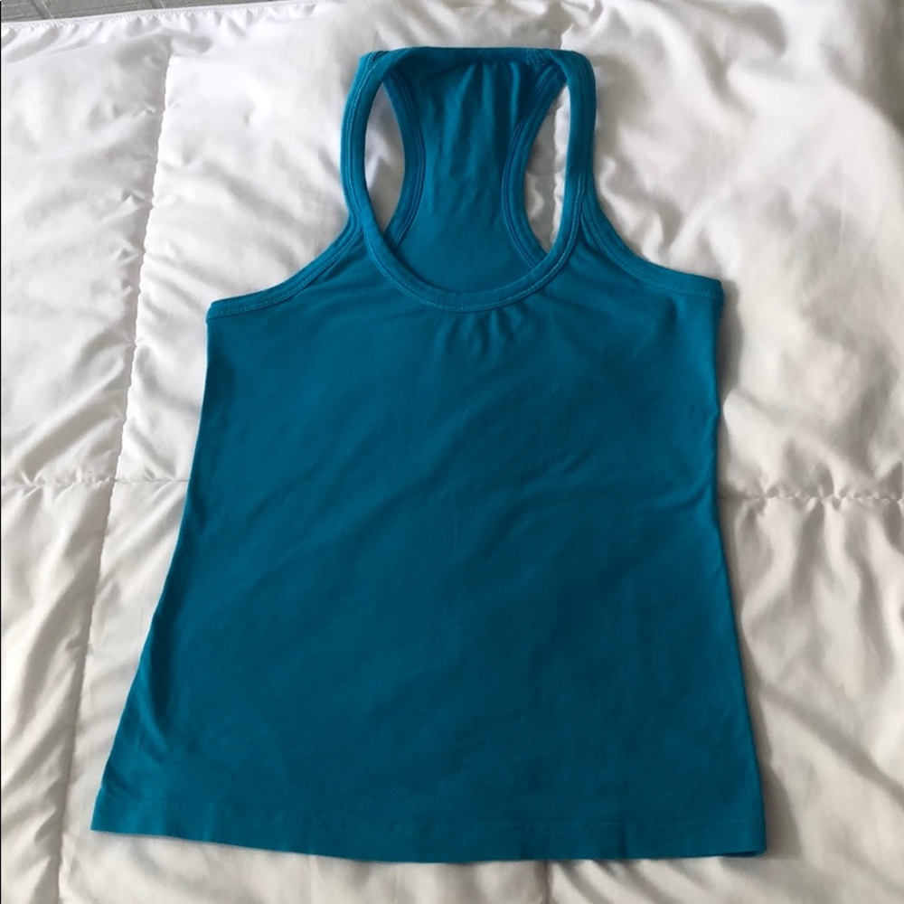 Lulu lemon teal raceback tank